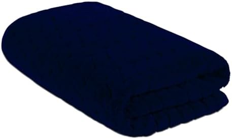 BAGNO MILANO Turkish Cotton Bath Towels, Hand Towels - Soft Plush Jacquard Collection Luxury Towels Set (Navy, Bath Sheet 35x70)