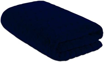 BAGNO MILANO Turkish Cotton Bath Towels, Hand Towels - Soft Plush Jacquard Collection Luxury Towels Set (Navy, Bath Sheet 35x70)