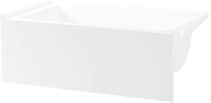 Aqua Eden VTAP603222R 60-Inch Acrylic 3-Wall Alcove Tub with Right Hand Drain Hole, White