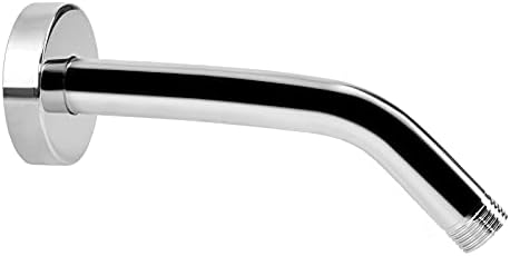 NearMoon Shower Arm with Flange, Made of 304 Stainless Steel Shower Extension Extender Pipe, Wall-Mounted for Fixed Bathroom Showerhead, Never Rust (8 Inch, Chrome Finish)