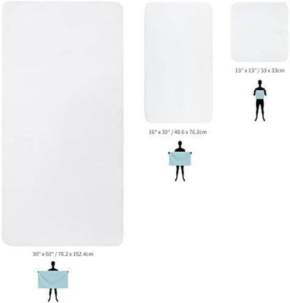 MICROFI New Microfiber Bath Towel Set, 3 Piece, Oversize, Quick Dry, Lint Free, Includes Body, Hand and Face Towels