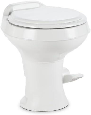 White Standard Plastic 300 Series Toilet