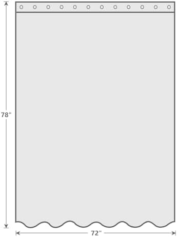 EurCross Shower Curtain Liner 78inches Long, 5 Magnets Shower Liner for Bathroom Shower Curtain 72 X 78 inch Heavy Duty Waterproof Thick EVA, Cobblestone