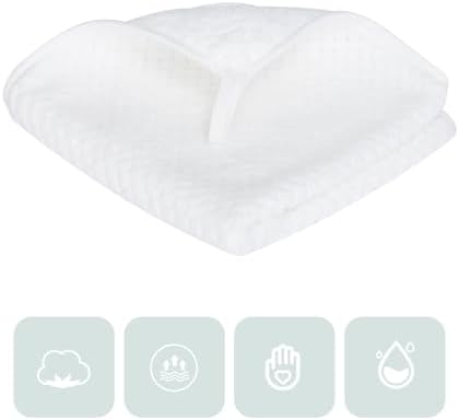 MaopaoBeauty Washcloth Set for Bathroom - Quick Drying - Ultra Soft Microfiber Absorbent Towel for Bath Fitness, Gym, Shower, Hotel, and Spa - 13x13 Inch | Set of 6, White