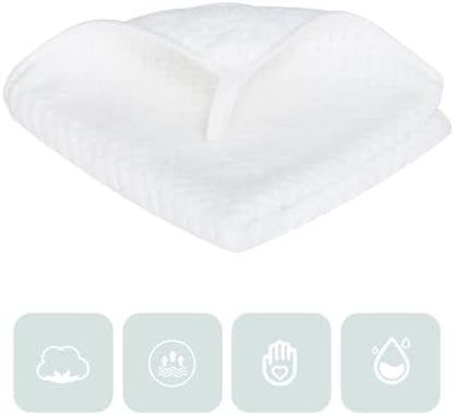 MaopaoBeauty Washcloth Set for Bathroom - Quick Drying - Ultra Soft Microfiber Absorbent Towel for Bath Fitness, Gym, Shower, Hotel, and Spa - 13x13 Inch | Set of 6, White
