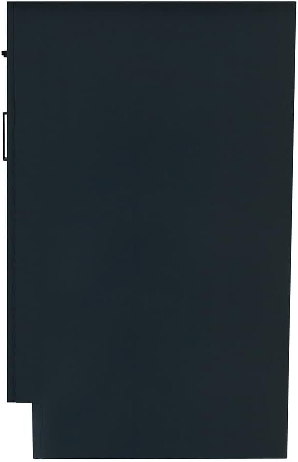 ARIEL Hepburn 42-inch Bathroom Vanity Base Cabinet,Solid Wood, 2 Soft Closing Doors, 5 Dovetail Drawers, Midnight Blue