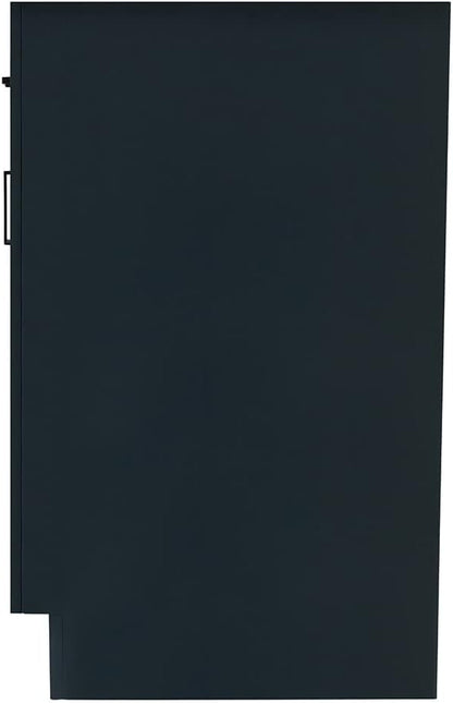 ARIEL Hepburn 42-inch Bathroom Vanity Base Cabinet,Solid Wood, 2 Soft Closing Doors, 5 Dovetail Drawers, Midnight Blue