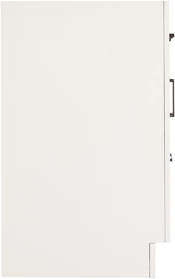ARIEL Hepburn 60-inch Bathroom Vanity Base Cabinet,Solid Wood, 4 Soft Closing Doors, 6 Dovetail Drawers, White