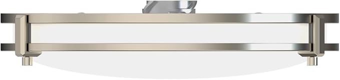 Juno Saturn Flush Mount Ceiling Light with Switchable Color Temperature (2700K-5000K), 13-Inch, Brushed Nickel