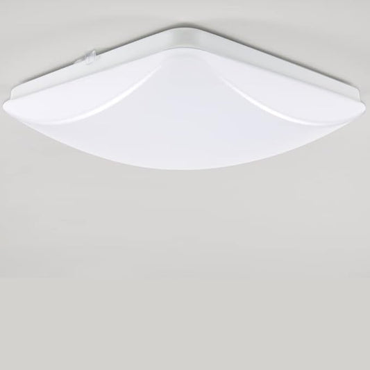 Designers Fountain EnviroLite Flush Mount Ceiling Light, 11 Inch LED Square Lighting Fixture for Kitchen, Bedroom, Bathroom, and Hallway, White, EV1011SC5C-06