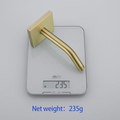 Stainless Steel Shower Arm Wall Mounted Shower Head Extension Pipe Bathroom Accessories 6 Inch Brushed Gold,SW-91018-6BG-SQ.