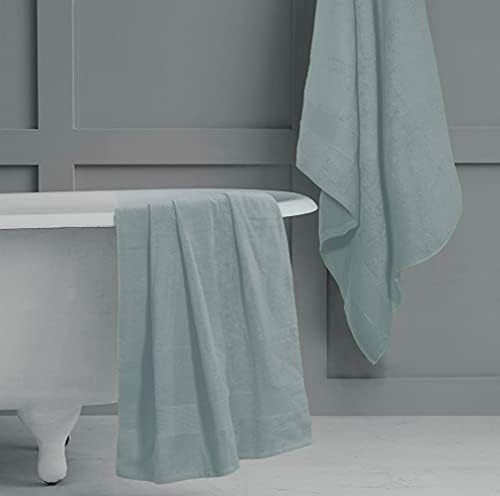 Belizzi Home Premium Cotton Oversized 2 Pack Bath Sheet 35x70-100% Pure Cotton - Ideal for Everyday use - Ultra Soft & Highly Absorbent - Machine Washable - Jade