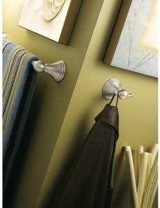 Moen Preston Collection Chrome 18-Inch Single Wall Mounted Bathroom Towel Bar, DN8418CH