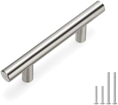 homdiy (40 Pack Brushed Nickel Cabinet Pulls Drawer Handles - HD201SN Kitchen Cabinet Handles Cupboard Handles Drawer Pulls, 2-1/2in Hole Centers