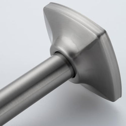 Angled Shower Arm with Flange 6 Inch Stainless Steel Stream Shower Head Replacement Pipe Wall Mounted Extension Arm, Brushed Nickel SW-91018-6BN.