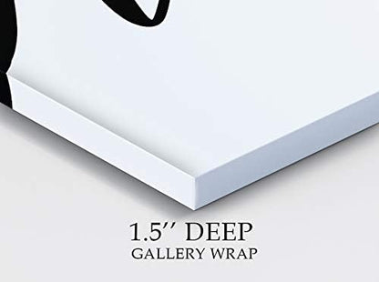 Renditions Gallery Simple Floss Sign Bathroom Décor Gallery Wrapped Canvas Wall Art, 12x12,