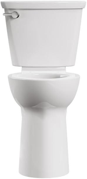 American Standard 215TA104.020 Cadet PRO Two-Piece Toilet, Seat not Included, Extra Tall Height, Left-Hand Trip Lever, 12-Inch Rough, Elongated Front, White, 1.28 GPF