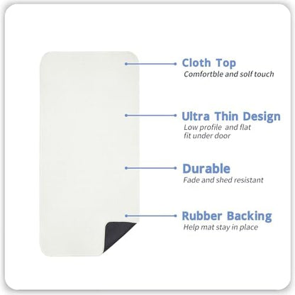 Bosap Bath Mat,Ultra Thin Bathroom Runner Rugs,Large Bath Mats for Bathroom,Quick Dry,Non-Slip,Machine Washable,Low Pile,Bath Rug,Shower Outside,Sink,Home Decor Accessories.Cream,3'x5'(36x60inch)