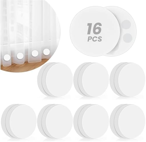 YixangDD 16 Pack Shower Curtain Weights, Silicone Covered Curtain Magnets