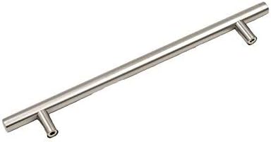 homdiy 15 Pack Brushed Nickel Cabinet Hardware Cabinet Pulls - HD201SN Cupboard Handles Modern Cabinet Door Handles 7-1/2inch Hole Center Modern T-Bar Pulls