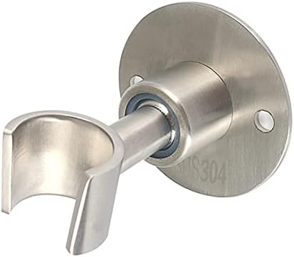 UXELY 360° Adjustable 304 Stainless Stell Handheld Shower Head Holder Wall Mount, Bathroom Shower Head Bracket with Screw Set, Shower Spray Holder, Shower Wand Holder(Silver)