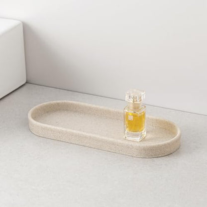 Bathroom Accessories Set, Simple Sandstone Look, Beige, 4 PCS