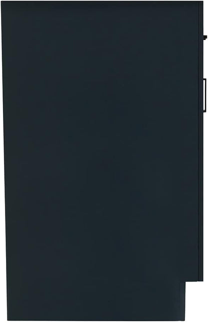 ARIEL Hepburn 42-inch Bathroom Vanity Base Cabinet,Solid Wood, 2 Soft Closing Doors, 5 Dovetail Drawers, Midnight Blue