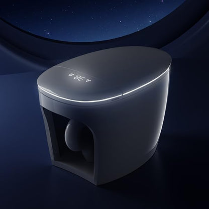 Smart Toilet with Built In Luxury Bidet, Heated Seat,Warm Water and Dryer, Elongated Egg Shape Japanese Toilet with Auto Flush, Auto Open and Close Lid, TEMP Display