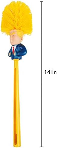 2 Pack Funny Toilet Brush,Prank Toilet Brush Cleaner, Funny Toilet Scubber,Make Toilet Great Again, Commander in Crap (Thumb Up Toilet Brush)