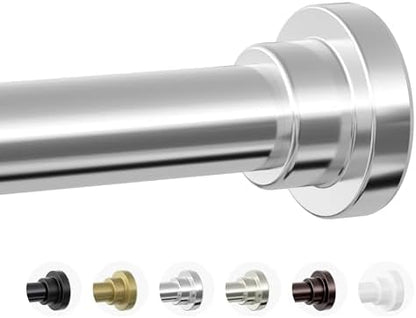 Mcrbeay Shower Curtain Rod, 1" Diameter Heavy Duty Tension Shower Rod