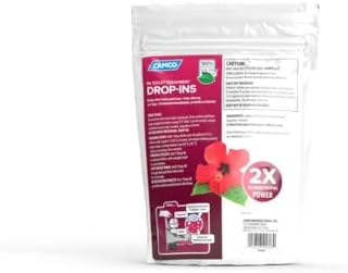 Camco TST MAX RV Toilet Treatment Drop-INs - Control Unwanted Odors and Break Down Waste and Tissue - Septic Tank Safe - Hibiscus Breeze Scent - 10-pack (41603)