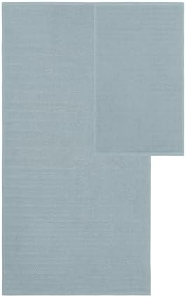 Modern Threads Otis 6-Piece 100% Cotton Towel Set – Zero Twist Jacquard Chevron – Includes 2 Bath Towels, 2 Hand Towels, 2 Washcloths – Absorbent, Quick Dry, Soft & Durable – Seafoam