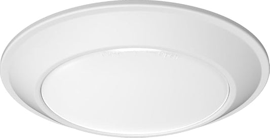 Juno JSBTC 6IN TUWH 90CRI WL MW M6 Smart Surface Mount Disk Light, 2700K-5000K Tunable, 1100 Lumens, Connect with Zigbee or Bluetooth, Works with Alexa, Google Home, or SmartThings, 6-Inch, White