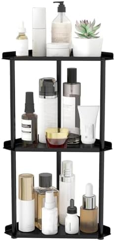 Jesginboo 3 Tier Bathroom Counter Organizer, Vanity Organizer Corner Shelf