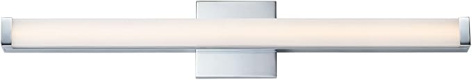 Maxim Lighting Spec Bath Vanity Light | Polished Chrome Aluminum Finish | Contemporary Indoor Light Fixture | Ideal for Bathrooms & Powder Rooms | Dimmable | Home Decor Light Fixture | 52004PC