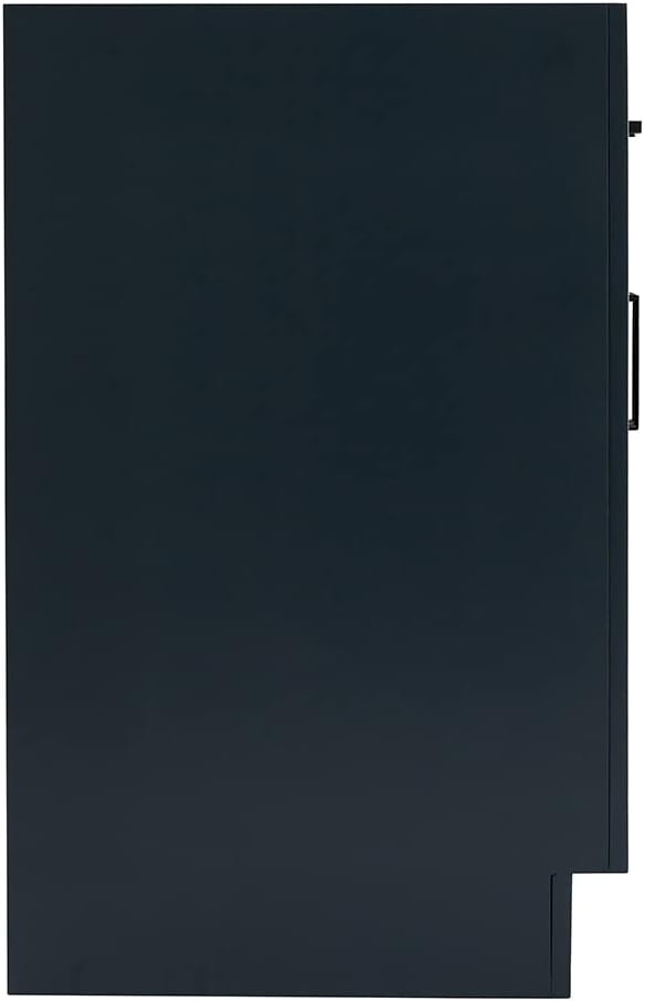 ARIEL Hepburn 30-inch Bathroom Vanity Base Cabinet,Solid Wood, 2 Soft Closing Doors, 1 Dovetail Drawers, Midnight Blue