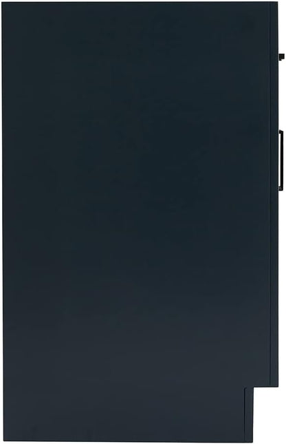 ARIEL Hepburn 30-inch Bathroom Vanity Base Cabinet,Solid Wood, 2 Soft Closing Doors, 1 Dovetail Drawers, Midnight Blue