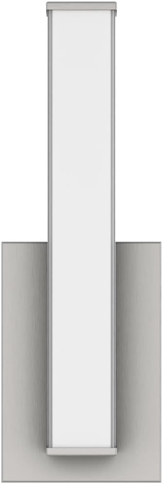 Edge Advantage 14in LED Bathroom Vanity and Wall Light 15W 1,250 Lumens 5-CCT Selectable 2700-3000-3500-4000-5000K in Brushed Nickel with Adjustable Backplate