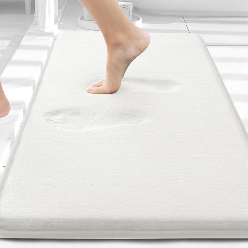 Smiry Memory Foam Bath Mat 30x20, Extra Soft and Absorbent Bathroom Rugs