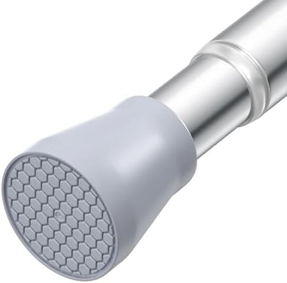 Adjustable Tension Curtain Rod 28-48 Inch, Silver