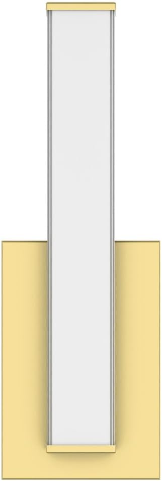 Edge Advantage 14in LED Bathroom Vanity and Wall Light 15W 1,250 Lumens 5-CCT Selectable 2700-3000-3500-4000-5000K in Aged Brass with Adjustable Backplate