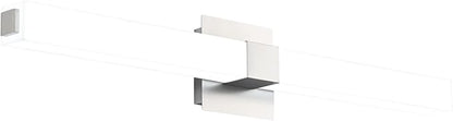 Bathroom Vanity Light Brushed Nickel - Modern LED Vanity Lighting Fixtures - 32 Inch Bathroom Lights Over Mirror 6000K Bright White Light