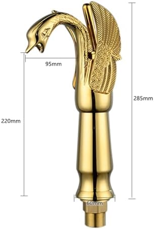 Vintage Brass Bathroom Faucet Retro Hot & Cold Water Sink Mixer Tap Plated Finish Stylish Design for Home & Kitchen Easy Installation