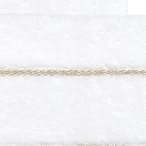 Nicole Miller - Washcloth Set, Heavyweight & Absorbent Jacquard Woven Cotton Towels, Set of 4, Dorm Room Essentials (Sydney Collection)