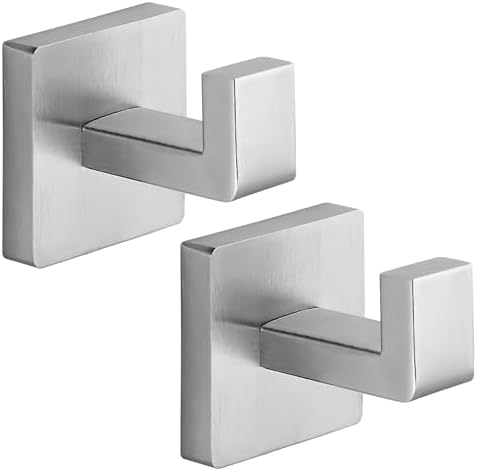 Towel Hooks for Bathrooms, Heavy Duty Stainless Steel Bathroom Hooks