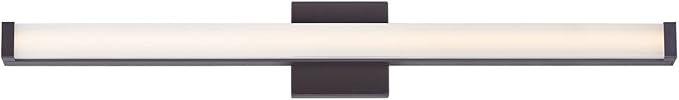 Maxim Lighting Spec Bath Vanity Light | Bronze Aluminum Finish | Contemporary Indoor Light Fixture | Ideal for Bathrooms & Powder Rooms | Dimmable | Home Decor Light Fixture | 52006BZ