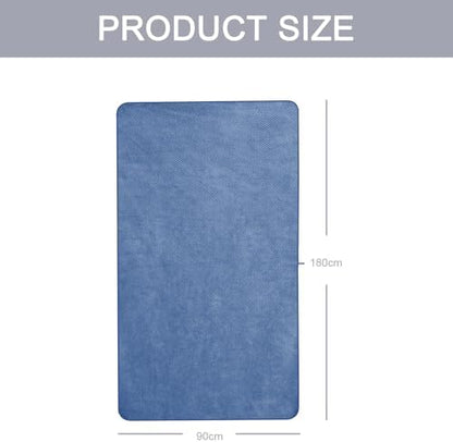 MaopaoBeauty 2 Pack Bath Towel Set 35" x 70", Extra Large Waffle Bath Towel Set, Microfiber Super Soft Highly Absorbent, Sturdy Quick Drying Towels for Bathroom, Gym, Sports, Yoga (2PCS Light Blue)