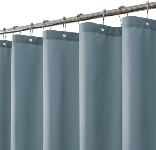eachope Waterproof Fabric Shower Curtain Liner,72x72 Inch Blue,1 Pack