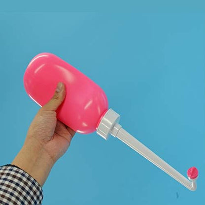 Upside Down Bidet for Postpartum Care, Old People&Child Cleansing.Portable Bidet Sprayer and Travel Bidet with Hand Held Bidet Bottle for Personal Cleansing (M, red)
