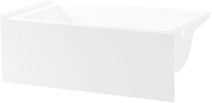 Aqua Eden VTAP603222R 60-Inch Acrylic 3-Wall Alcove Tub with Right Hand Drain Hole, White